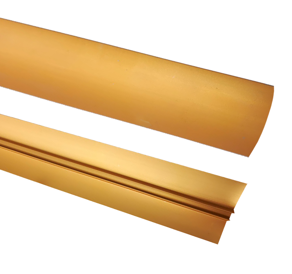 ალუმინის პროფილი 40 გადამყვანი ოქროსფერი 2.7 მ   017030