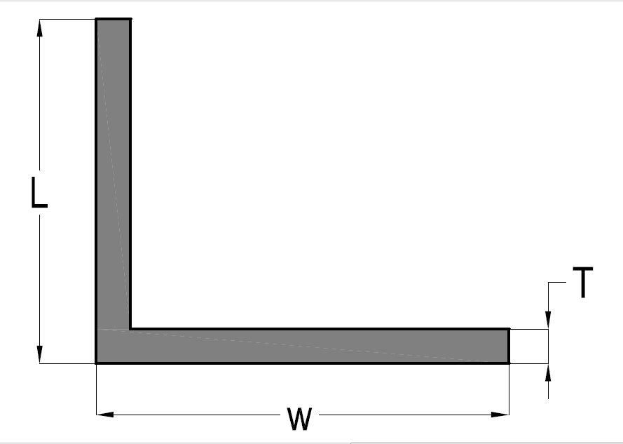 ალუმინის კუთხოვანა (50X50) 1.5 მმ ვერცხლი 006282