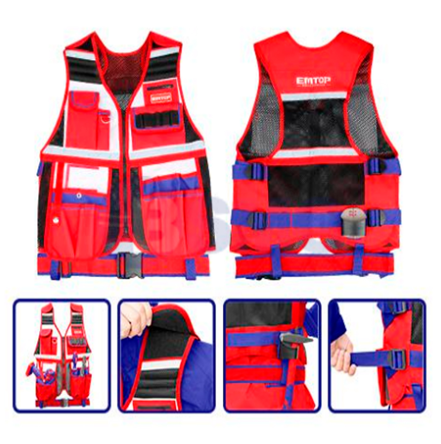 EMTOP ხელსაწყოების ჟილეტი ETVT1701  028022