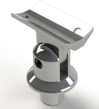 40/50 კიბის უნაგირი (ვერცხლი) 006298