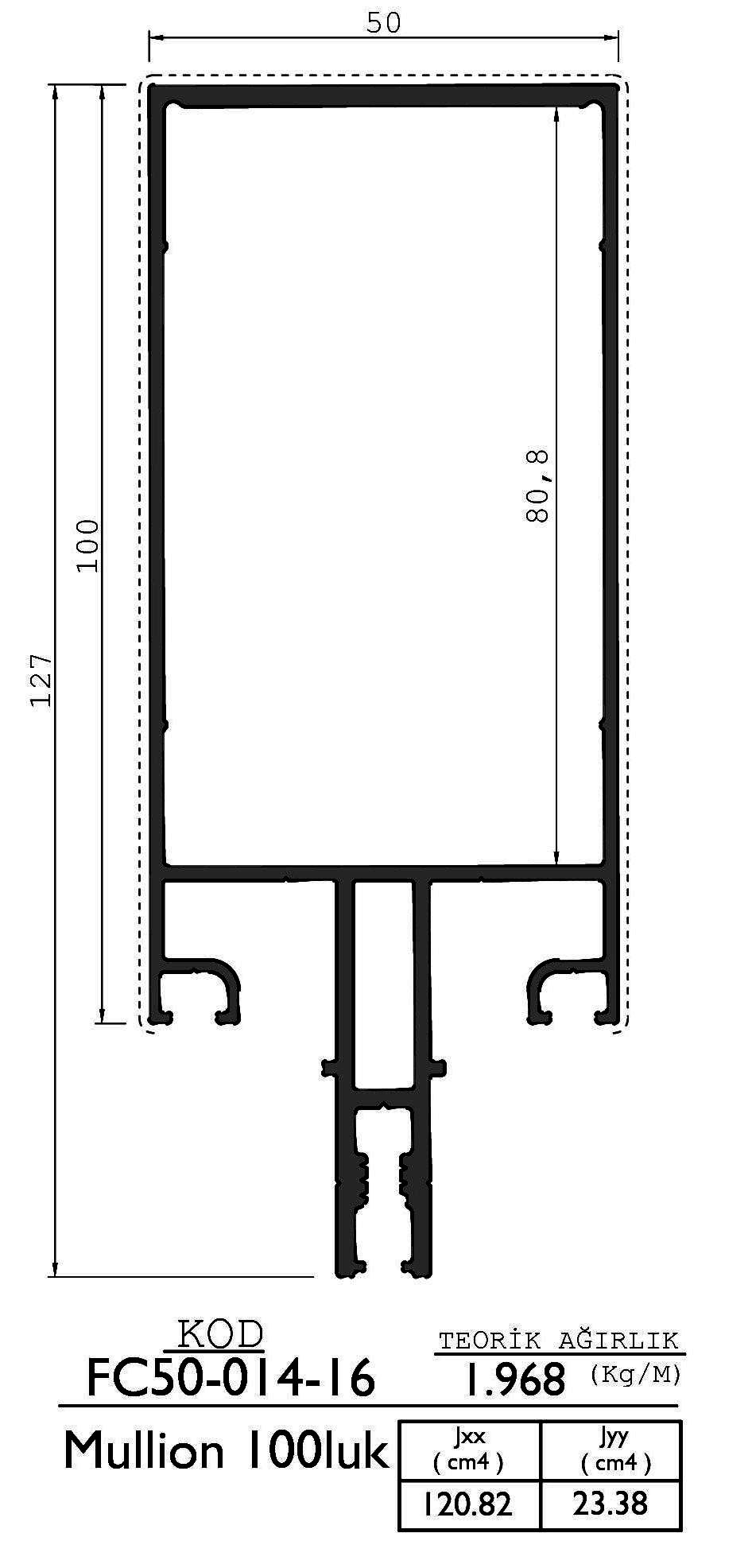 ფასადის 100მმ ჩარჩო (ვერცხლი) 006695