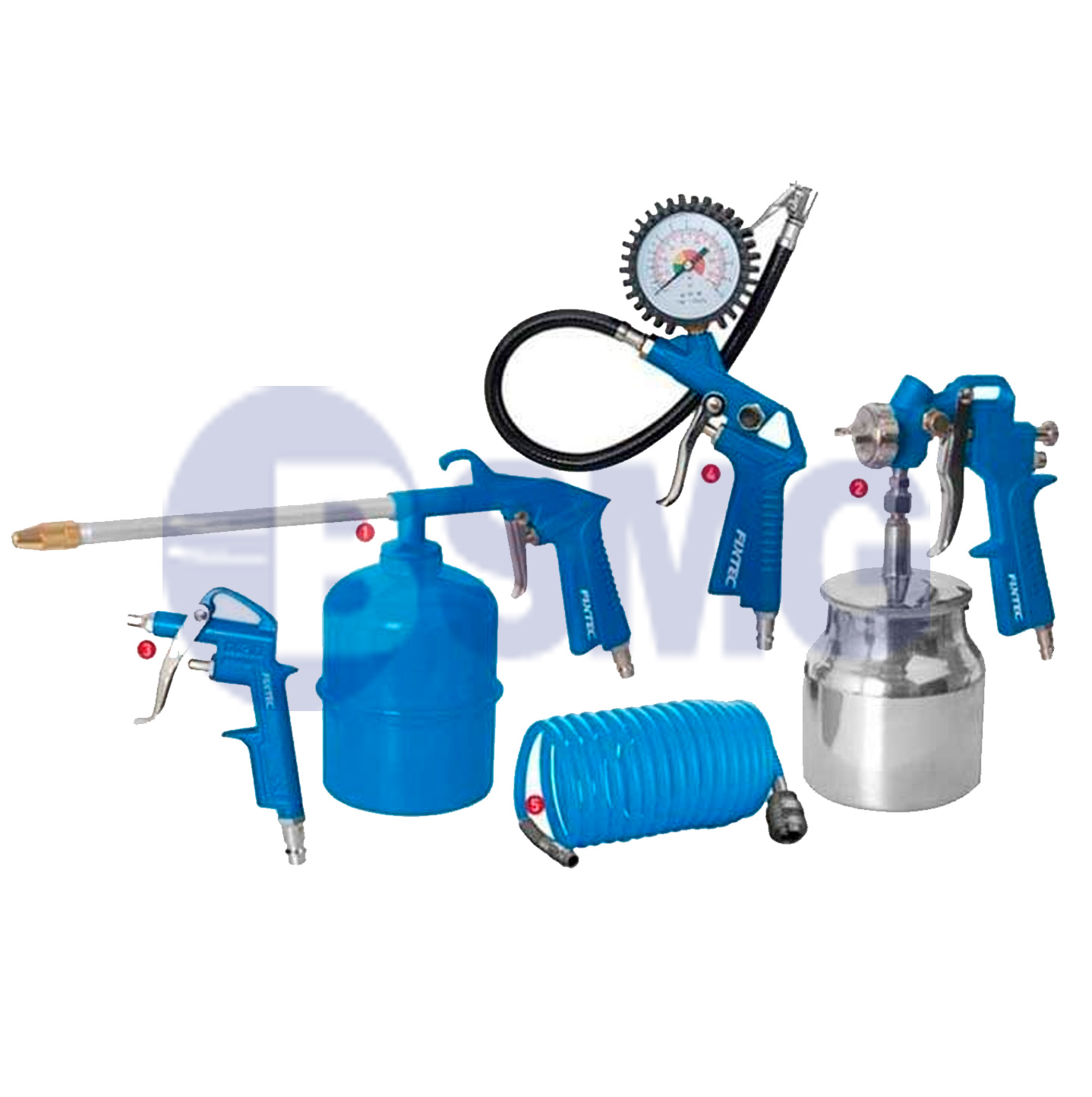 ჰაერის ინსტრუმენტი 5 ნაჭრიანი ნაკრები/Air tools 5pcs set    019959