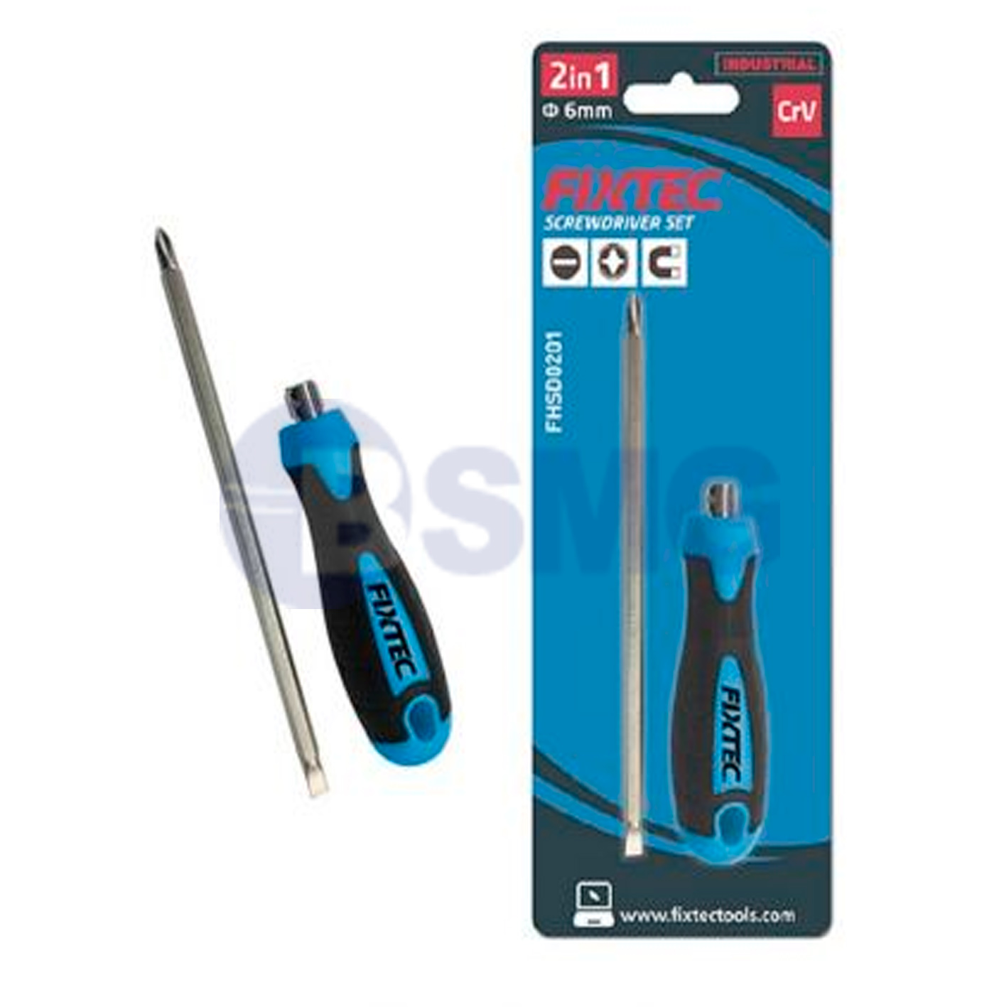 FHSD0201 სახრახნისების ნაკრები 2 ერთში/2 IN 1 SCREWDRIVER SET     027709