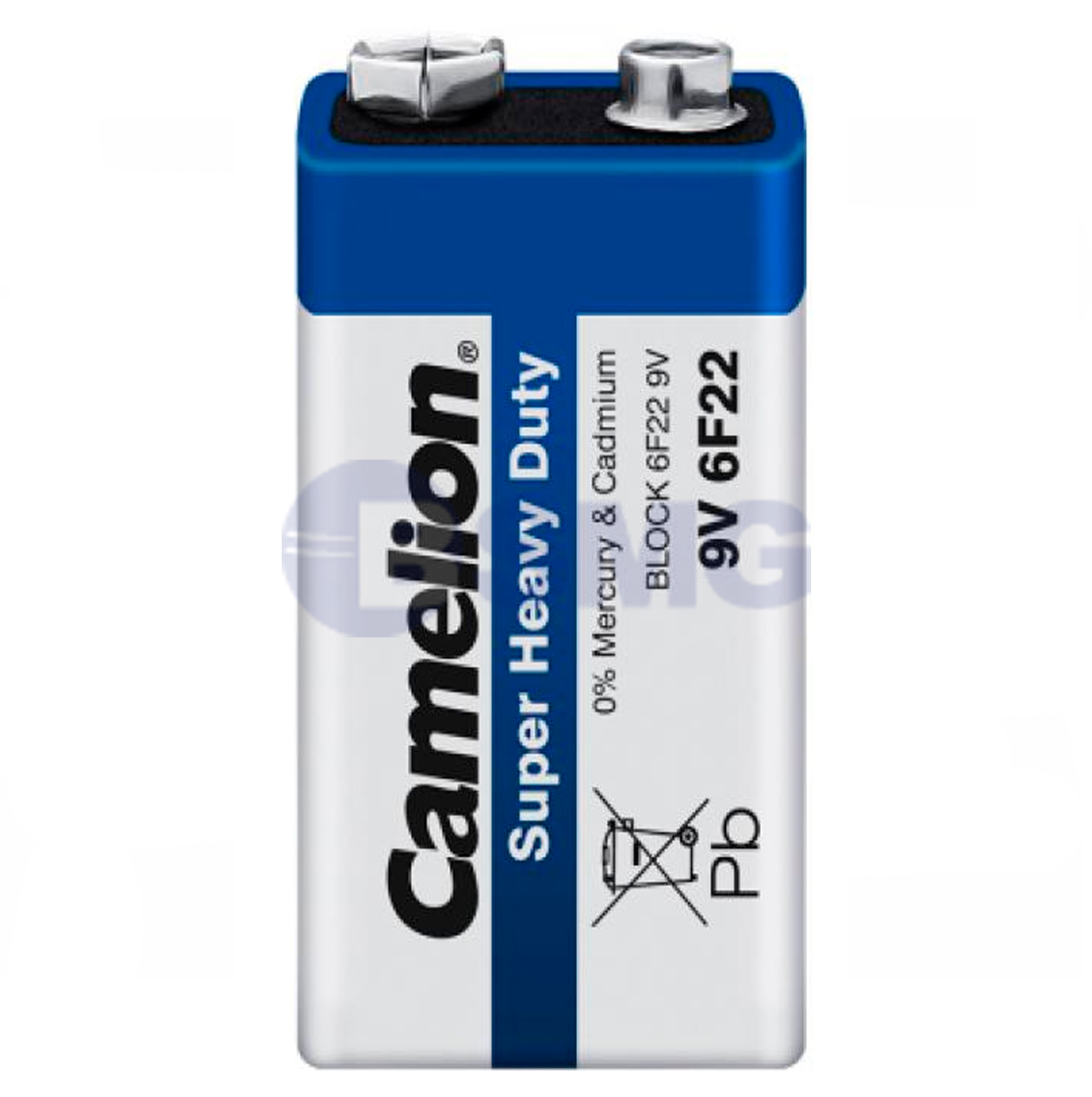 Camelion Super Heavy Duty, ცისფერი, 9V ზომა, 1ც-შეკვრა (ცელოფანი), 6F22-SP1B   023675