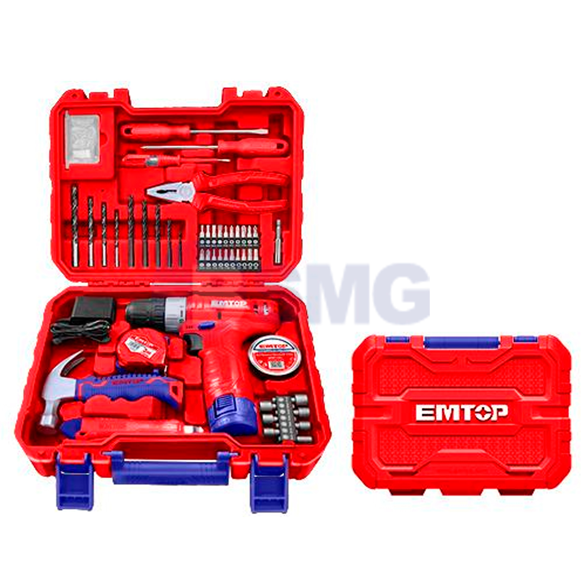 EMTOP ხრახნდამჭერი და აქსესუარები ნაკრ. 88ც 12ვ EEDK08801  024389