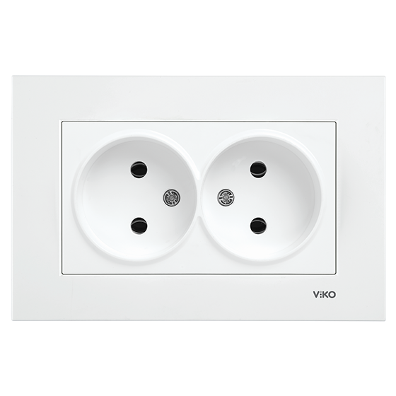 როზეტი VIKO Karre 2-ნი თეთრი   005711