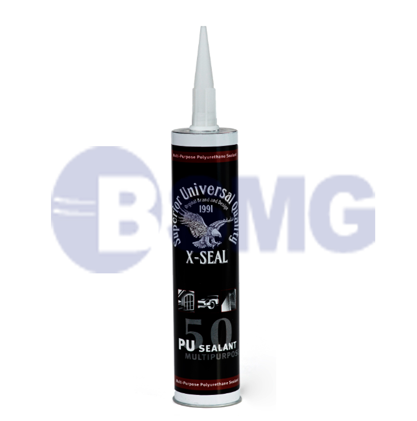 XSEAL ჰერმეტიკი შავი PU shore A50 280ml  024644