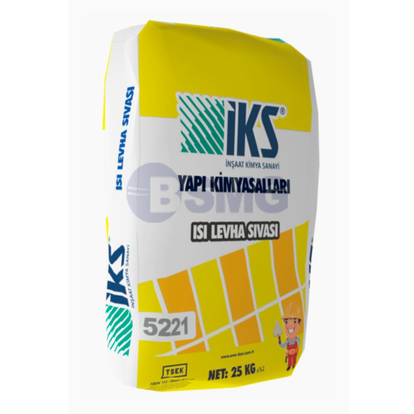 İKS 5221 XPSდაEPS წებო ცემენტ გარე ფასადის 2. (25 KG) 013825