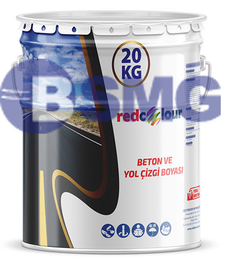 REDCOLOR  საგზაო ნიშნების საღებავი (თეთრი 20 KG)  016586