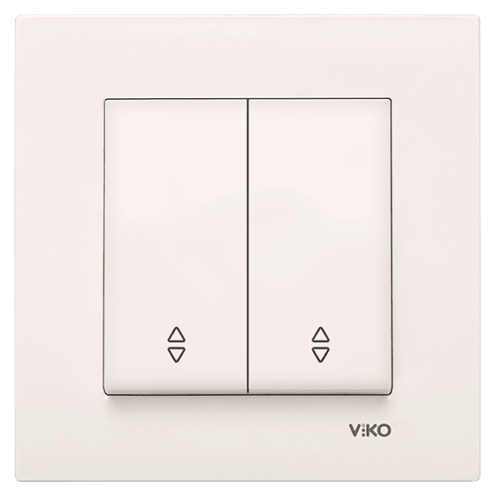 გადამრთველი VIKO KARRE 2-ნი რევერსიით კრემი   004725