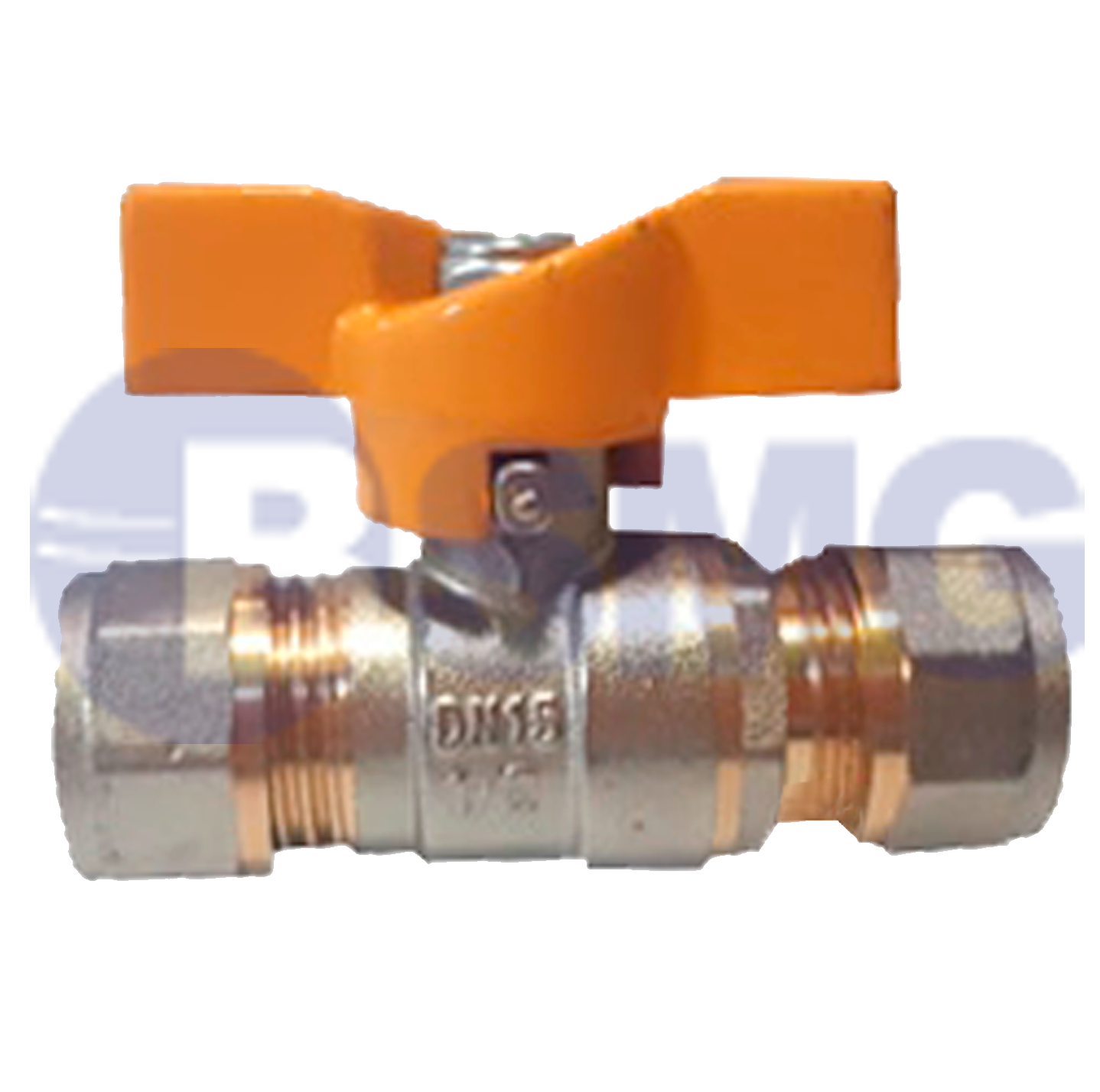 სპილენძის ბურთულა ვინტილი პეპელა 16*16	 017515