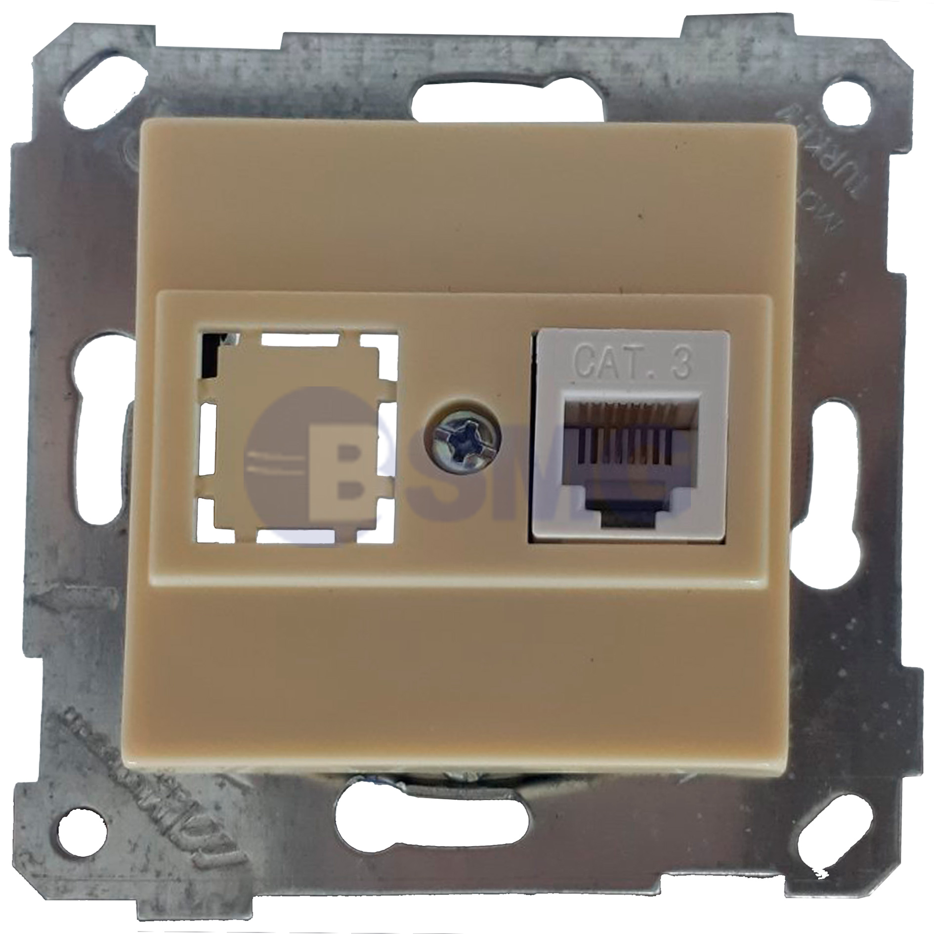 როზეტი ტელეფონი კრემი RITA PONESOCKET 1*RJ12(CAT3) CREAM   024164