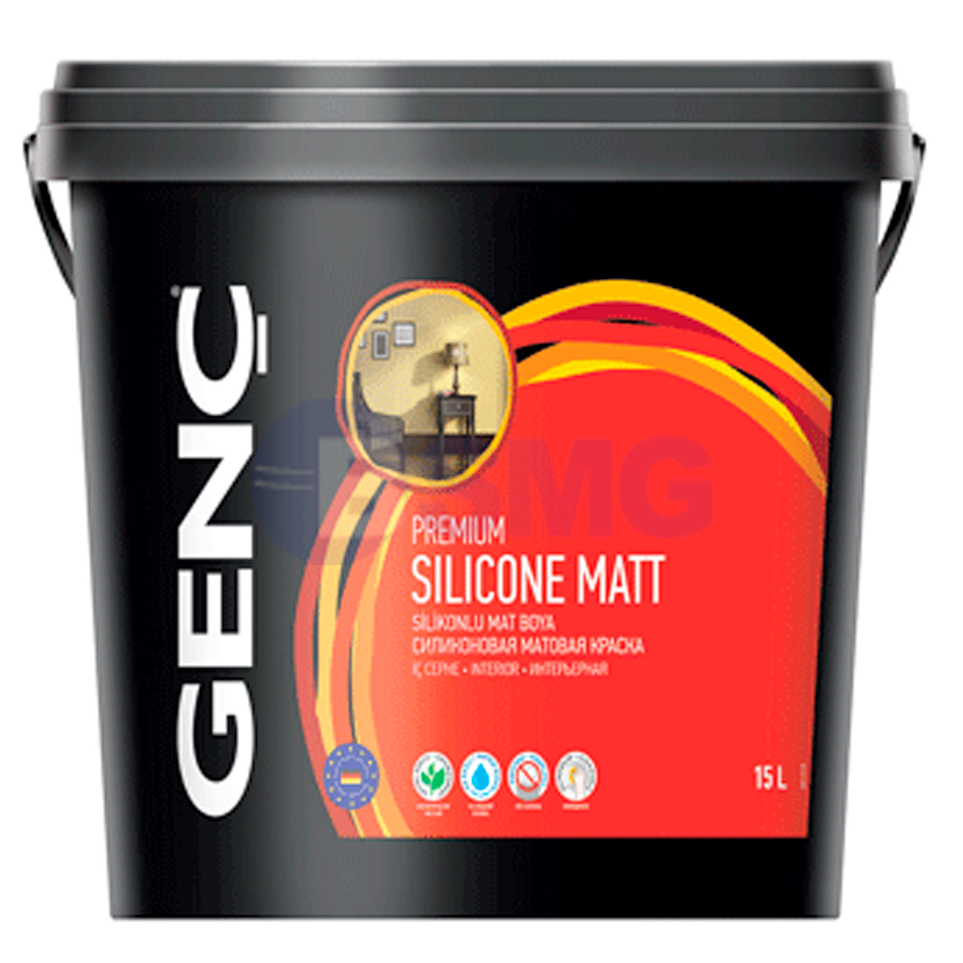 საღებავი ინტერიერის სილიკონით "SILICONE MAT" 2.5ლტ  025721