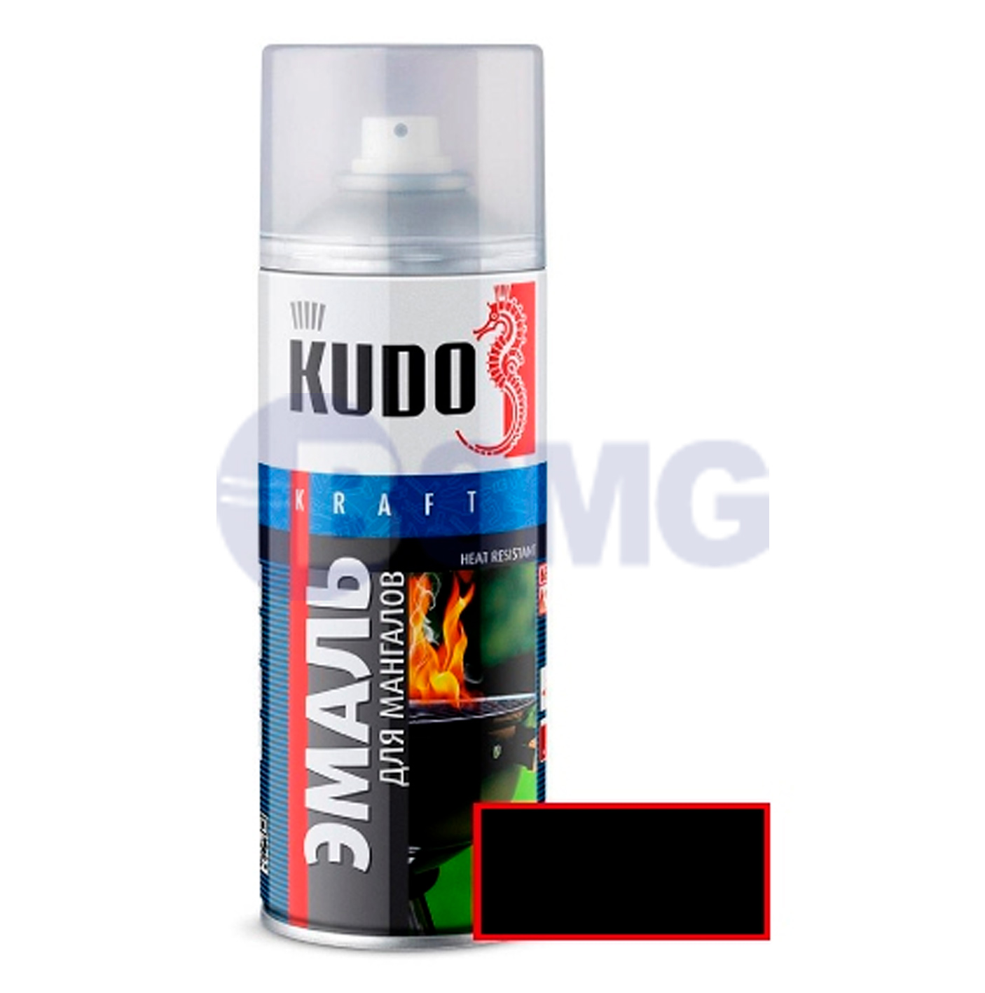 ემალი ცეცხლგამძლე ბარბექიუს (მაყალი) მოწყობილობისთვის შავი,   აეროზოლი (520 მლ)KU-5122  025070