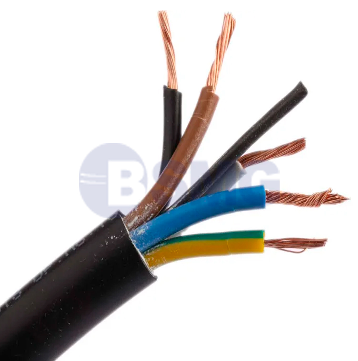 ელ სადენი H05VV-F 4*6+4 BLACK    026107