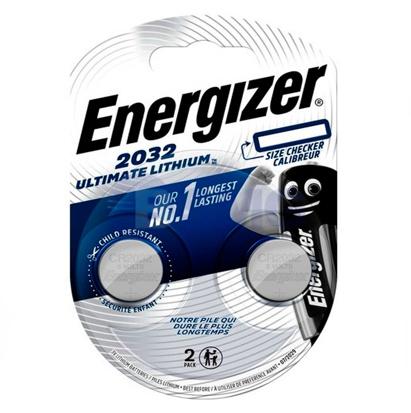 3006 Energizer 2032 BP2 ლითიუმ ელემენტი-ღილაკი, 2ც შეკრა 2032-BP2  022103