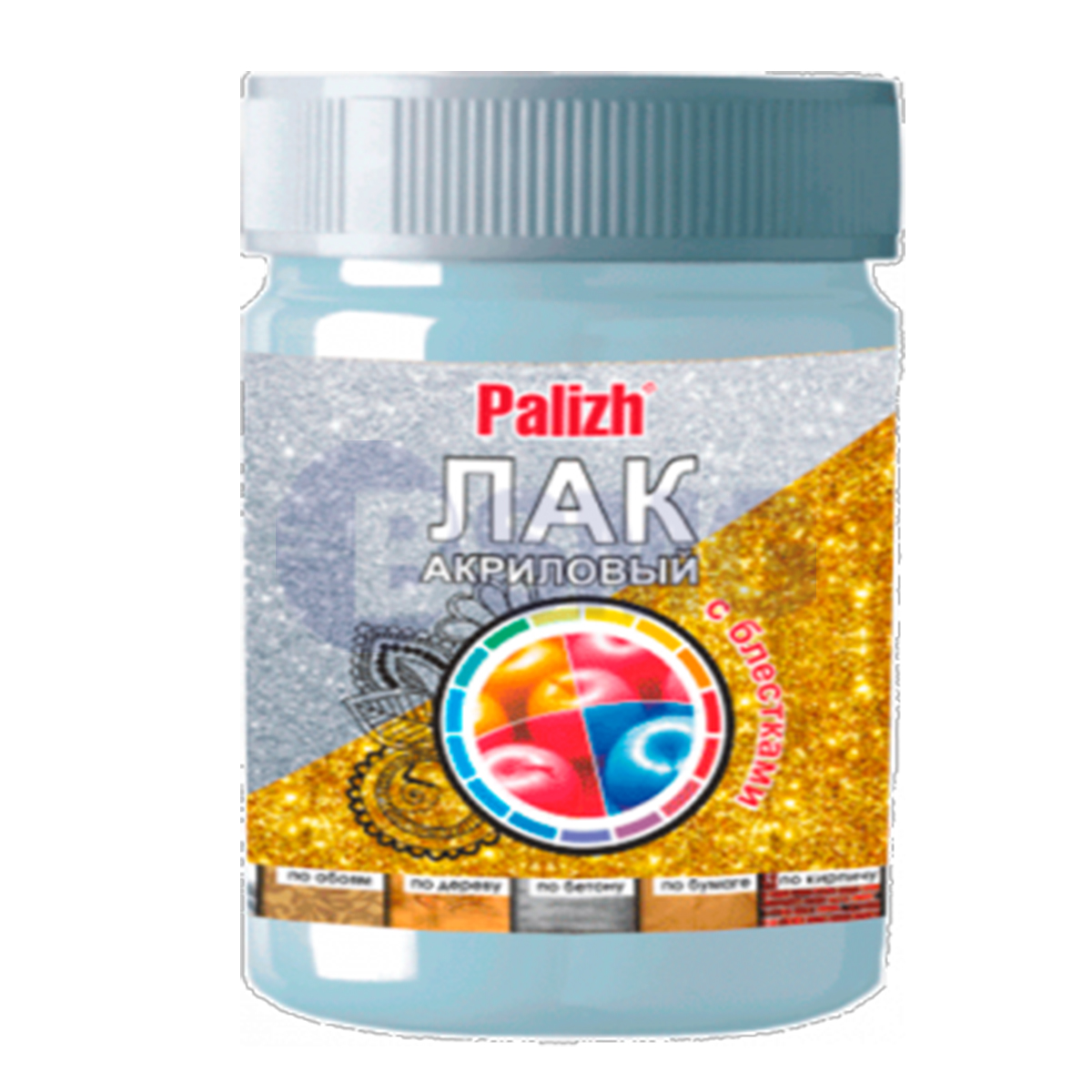 დეკორატიული ლაკი ( (0.2 )კგ ვერცხლი  016621