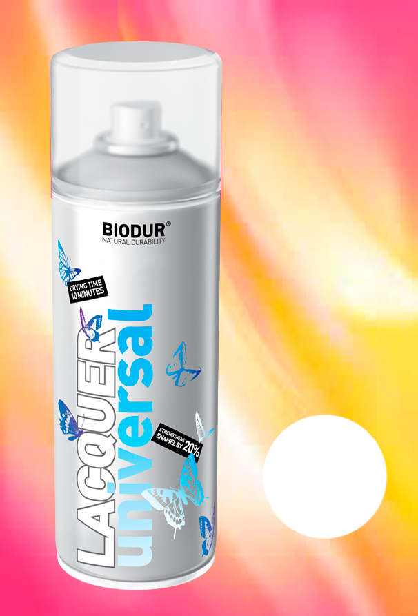 9003 თოვლივით თეთრი 400 ml უნი. სპრეი BIODUR   013155