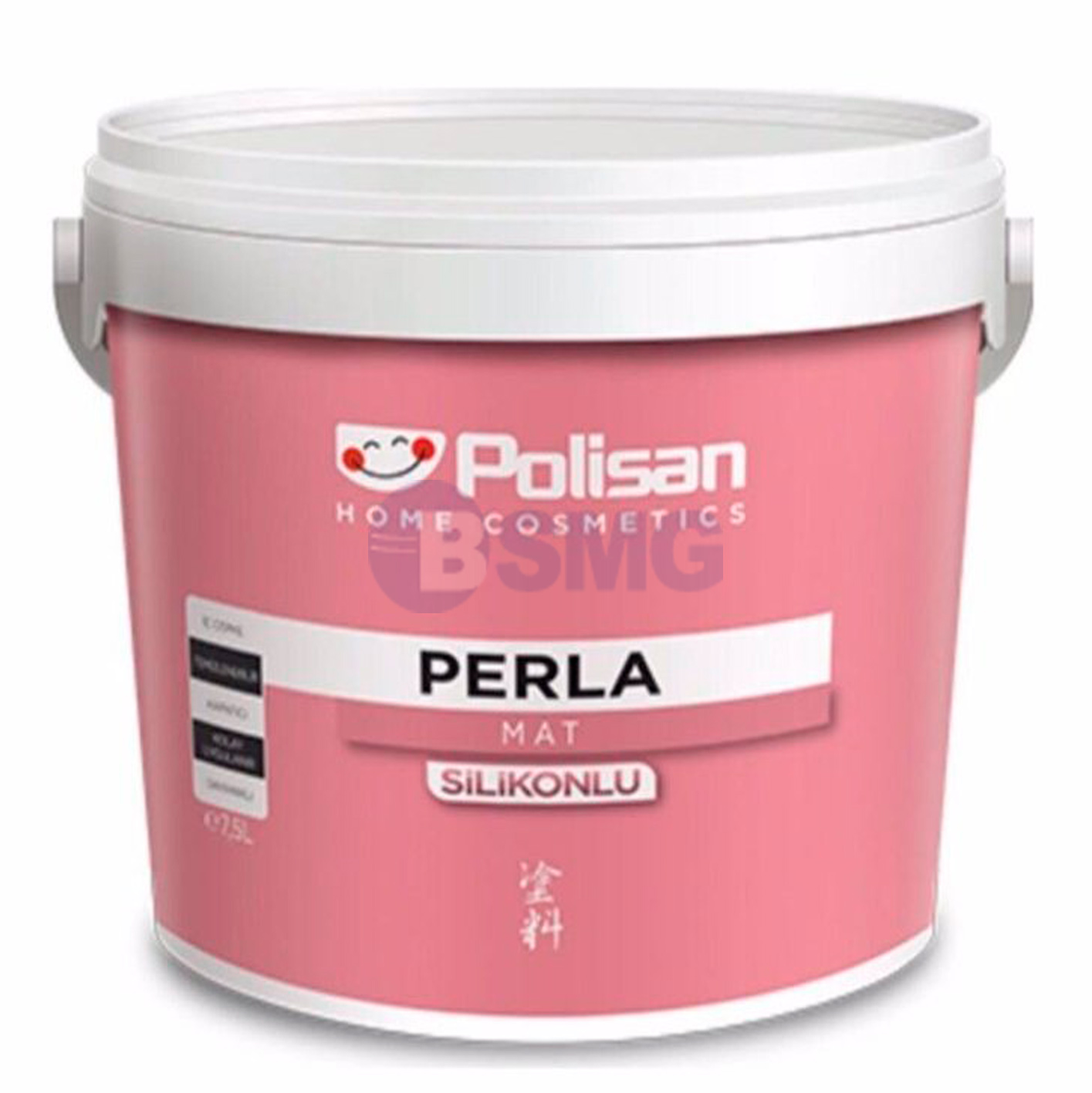 საღებავი ინტერიერის სილიონით POLISAN PERLA SILICONE MATT INTERIOR PAINT 7.5 ლტ	024035