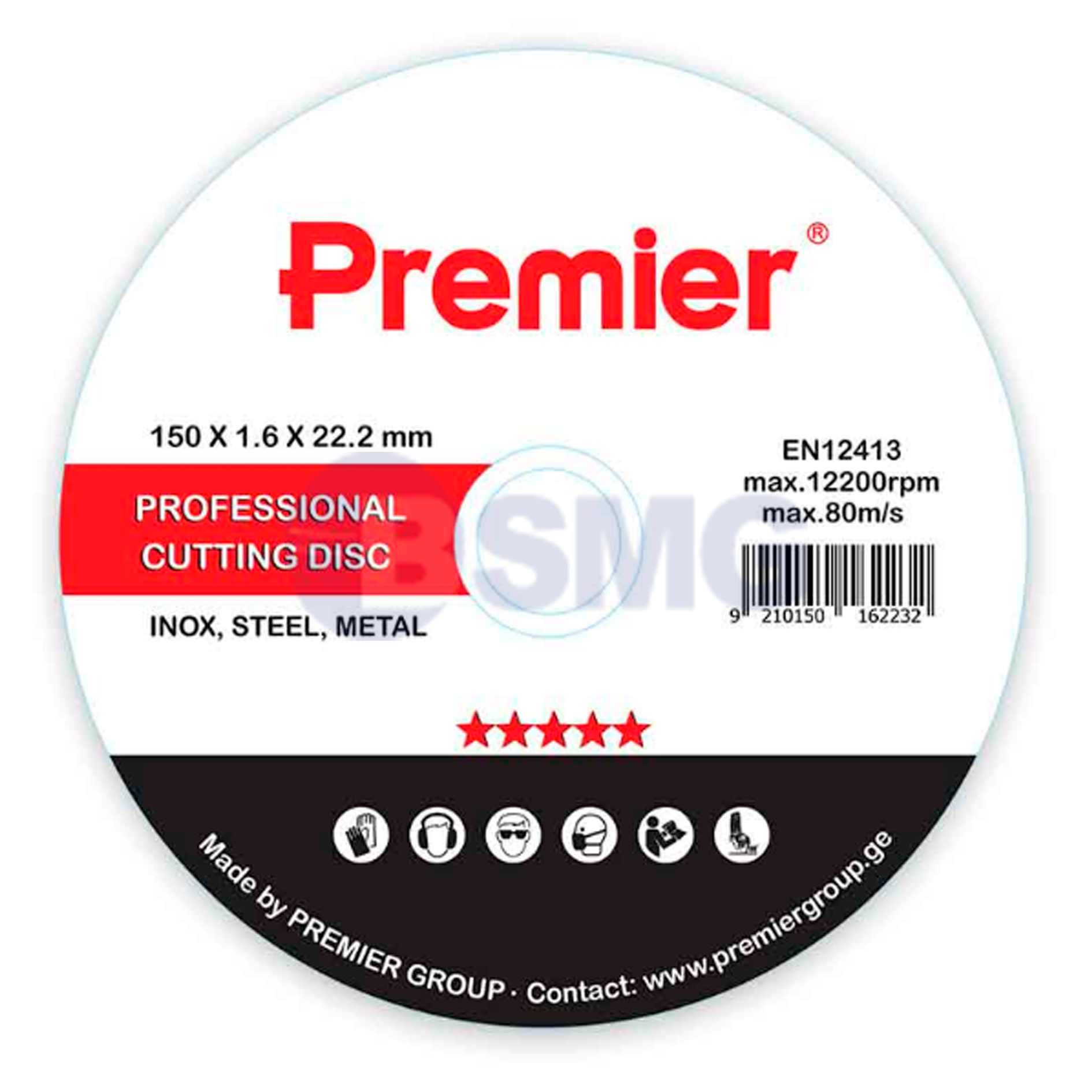 Premier ლითონის საჭრელი დისკი 150 x 1.6 x 22 მმ  026332