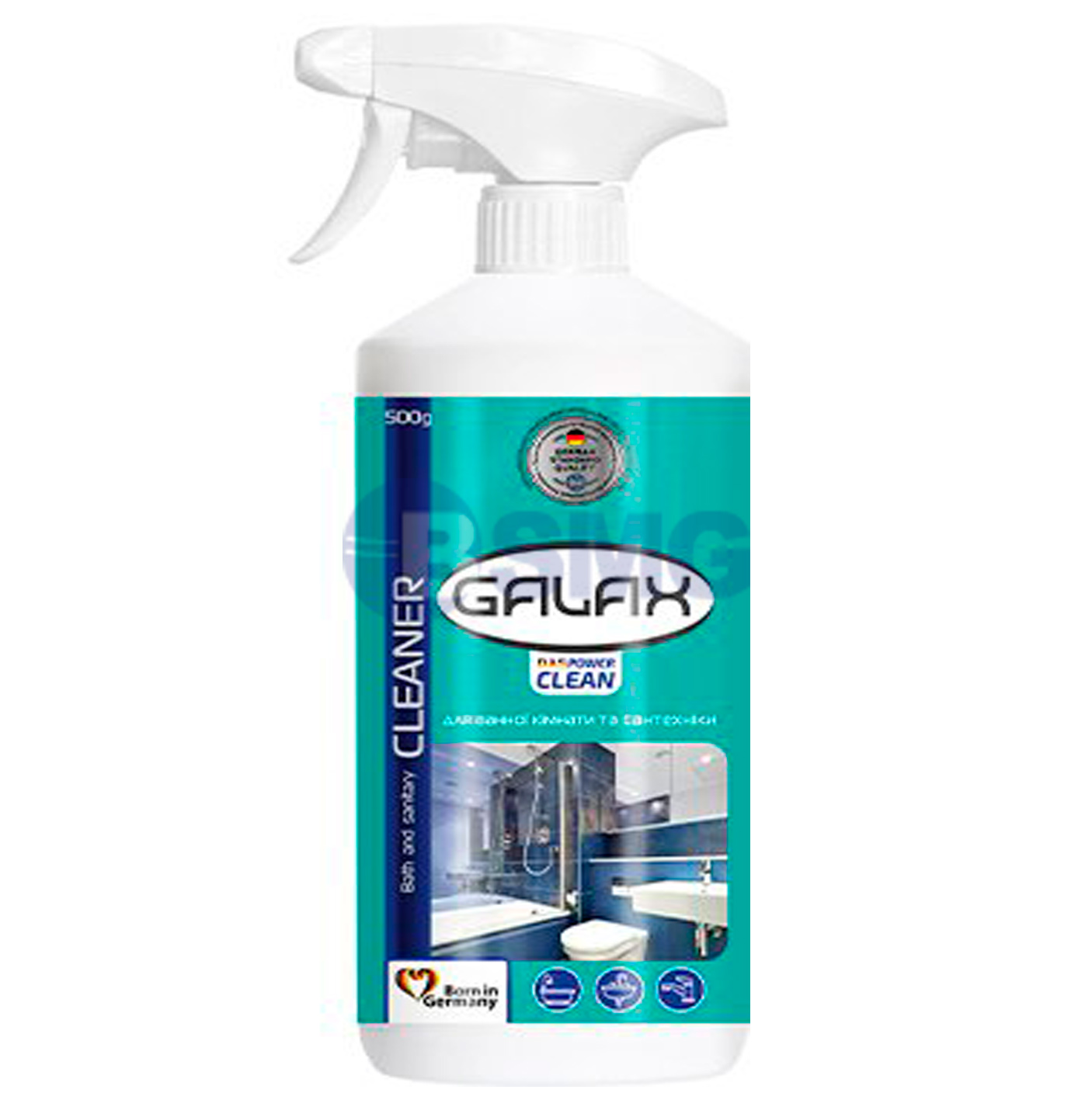 4397 - უნივერსალური საწმენდი აბაზანისა და სანიტარული მოწყობილობისთვის, GALAX das PowerClean 500 გრ    023822