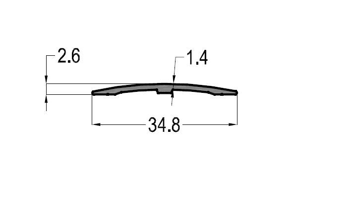 ზღურბლი პროფილი (2.5 სმ )  006692