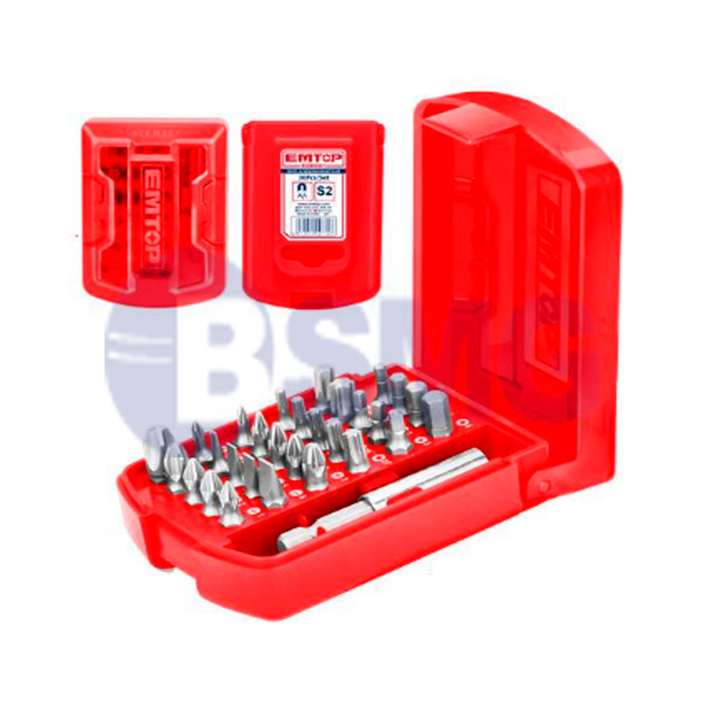 EMTOP ხრახნდამჭერის თავაკების ნაკრები 29ც 25მმ  023357