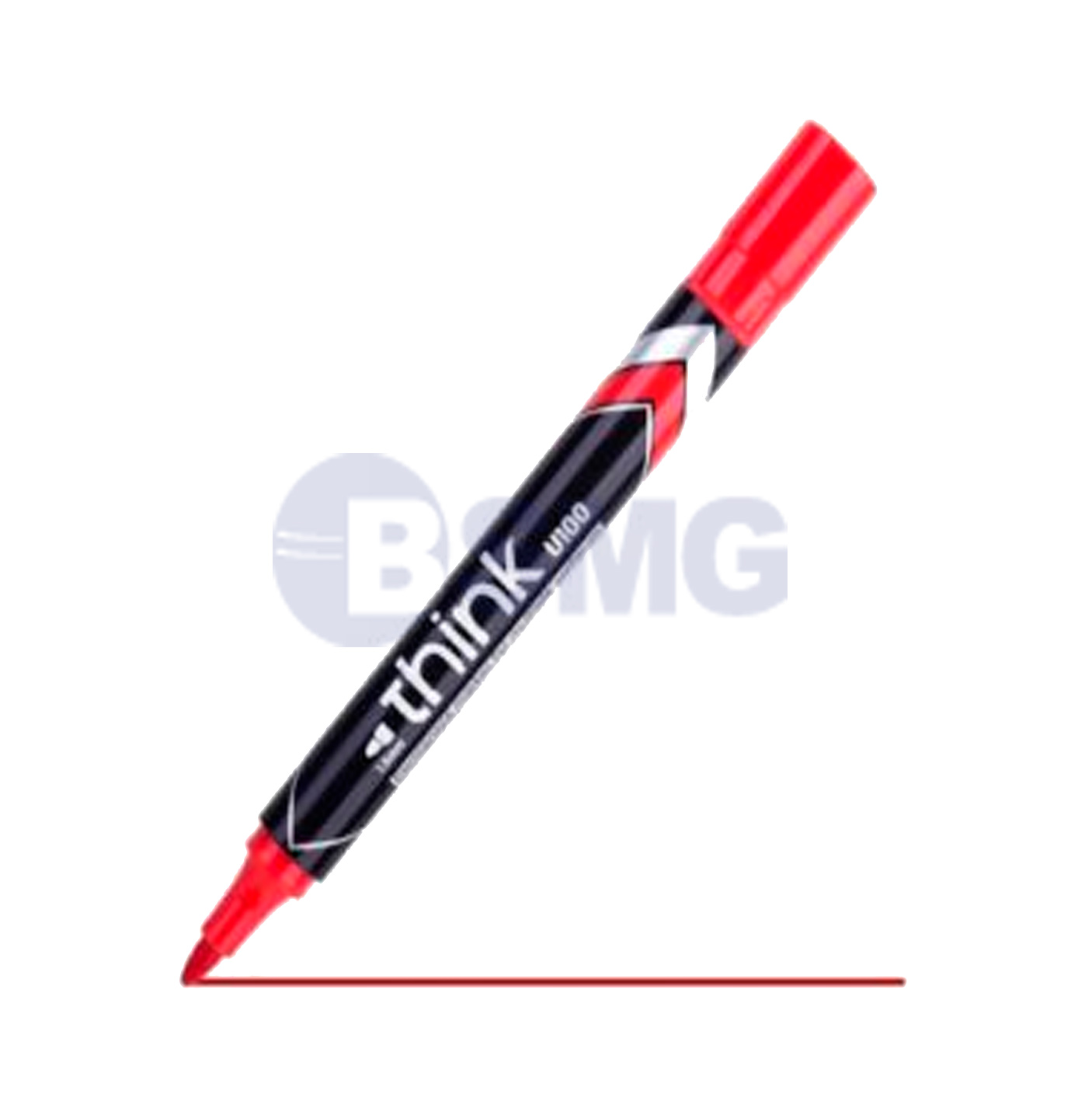 მარკერი პერმანენტული EU10040 Red, DELI   025390