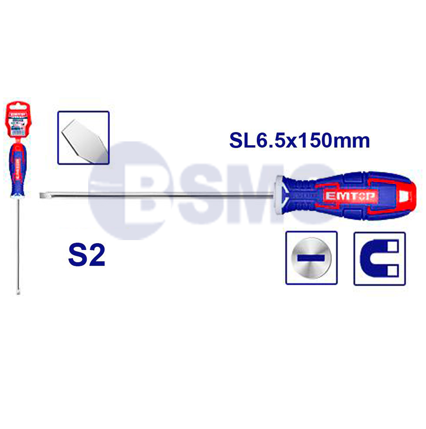 EMTOP სახრახნისი S2 150მმ ESDRSL6602  024777