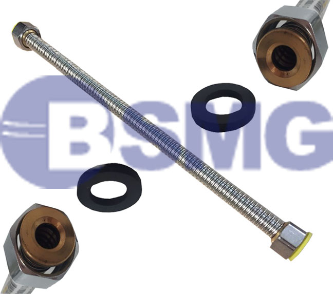 გოფრ უჟანგავი შლანგი უხეში 20*20 5715-30 CM  005470