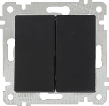 ჩამრთველი ორიანი შავი RITA TWOG.ONE WAY CONTROL BLACK  025108