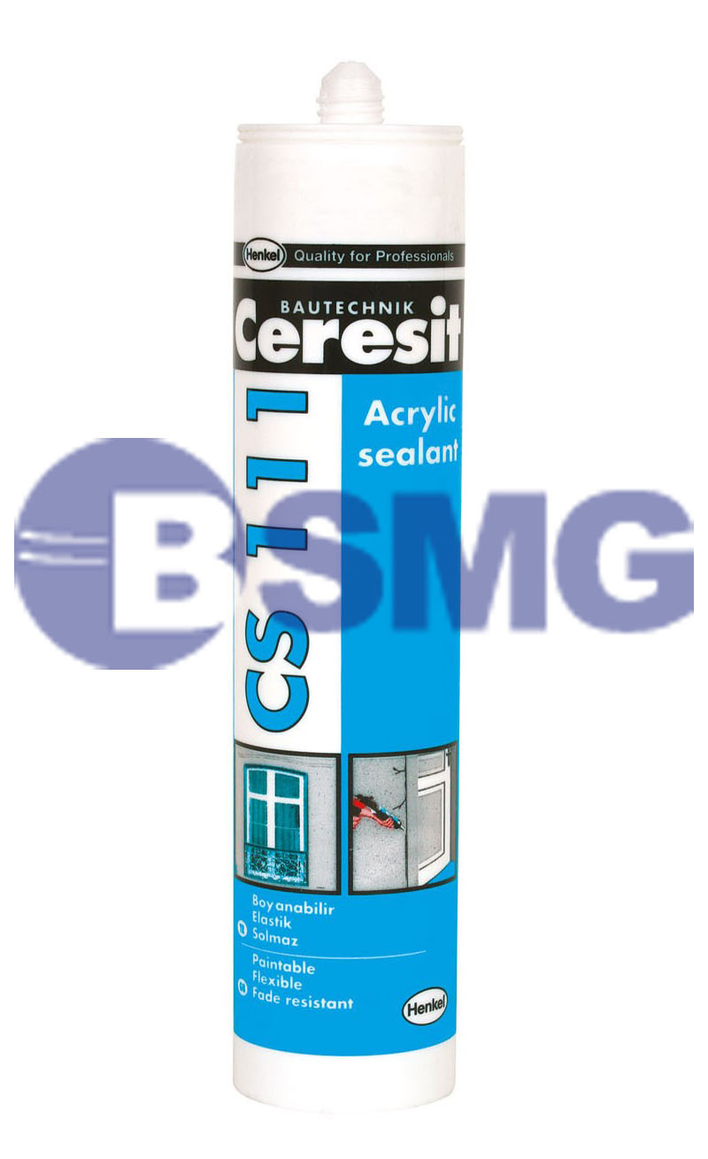 სილიკონი აკრილის CERESIT CS111,280მლ (თეთრი)   003890