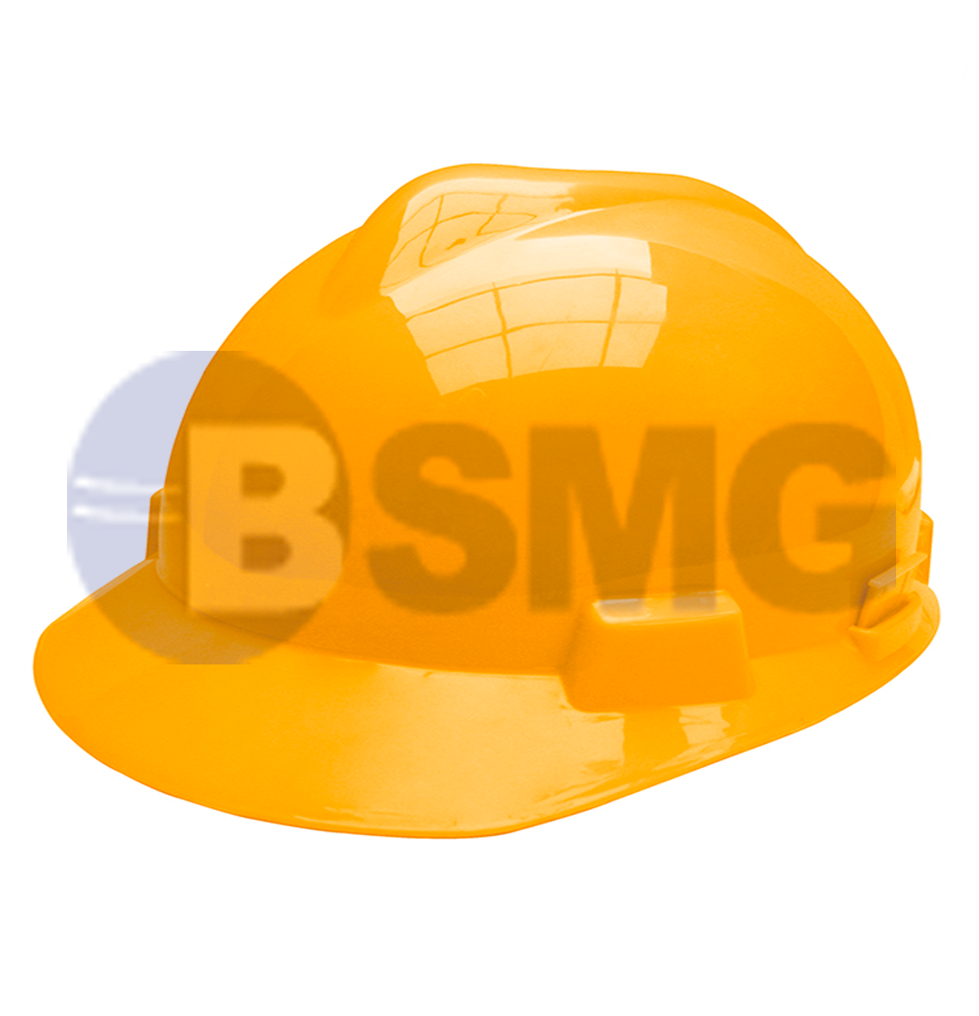 დამცავი ჩაფხუტი ლენტით ყვითელი	 011039