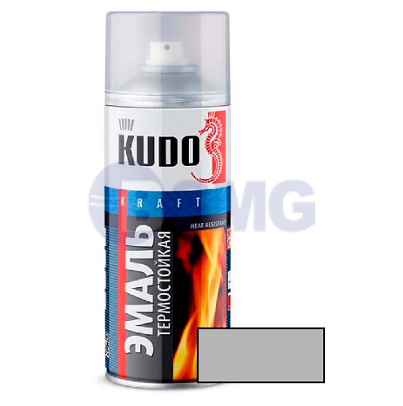 ემალი თერმომდგრადი ვერცხლისფერი, აეროზოლი (520მლ)KU-5001  025066