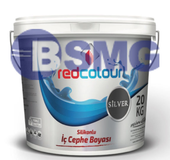 REDCOLOR  SİLVER სილიკონის საღებავი შიდა ინტერიერის  (თეთრი 20 KG) 016580