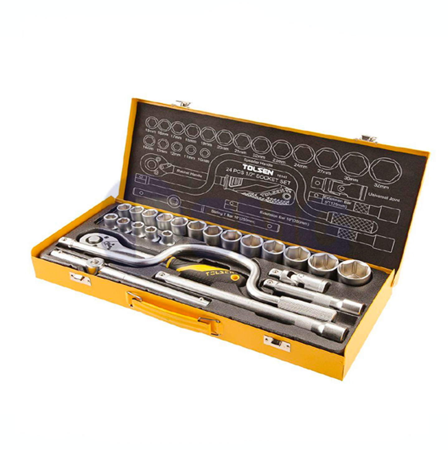 TOL1376-15141 ქანჩის გასაღების ნაკრები 24ც-იანი    013972