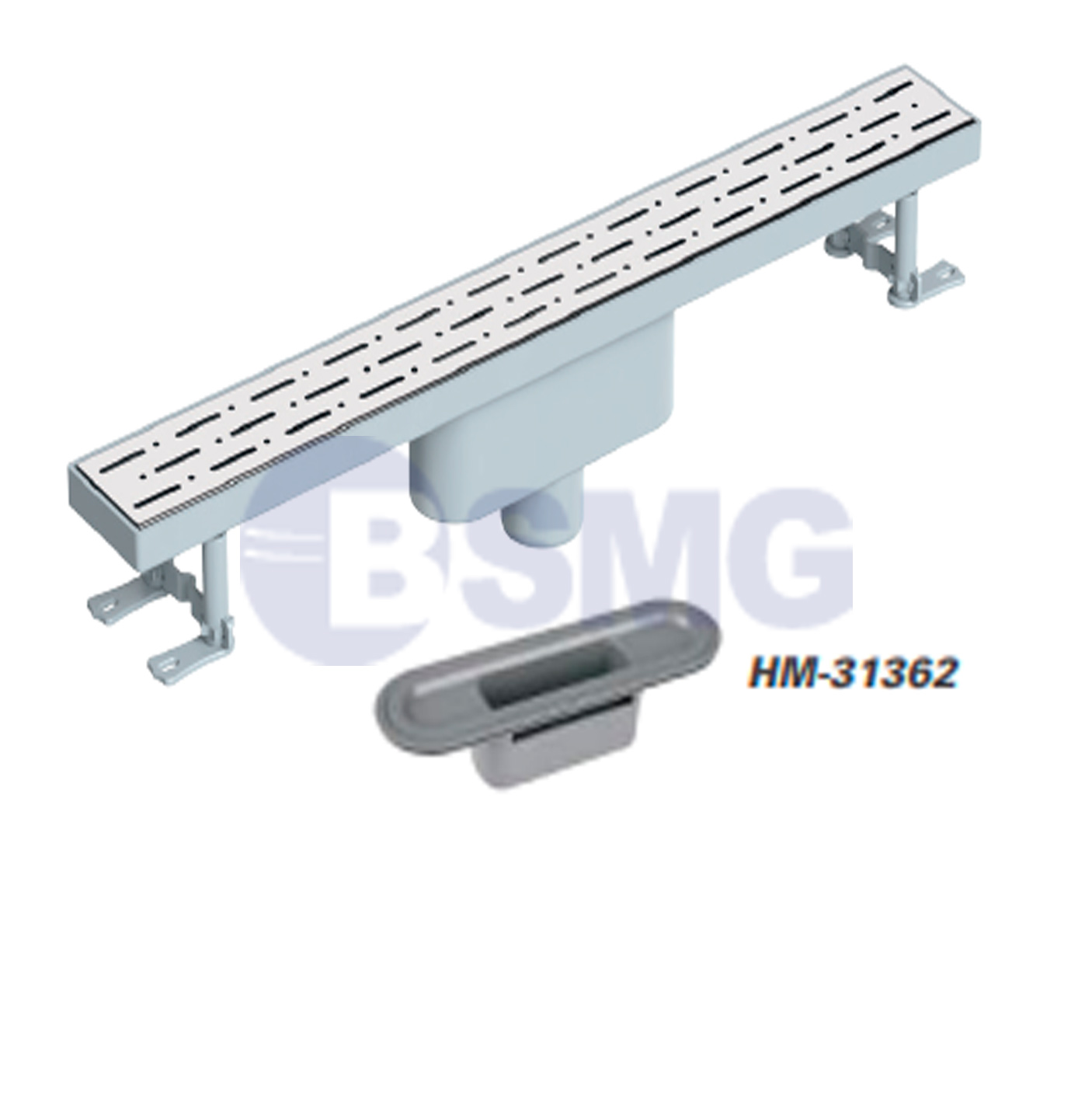 აბაზანის საკანალიზაციო არხი (პირდაპირი)   (1)  50-60 CM /KLASİK SERİ LİNE ALÇAK SEVİYE Y.Ç. 50  60 CM  028749