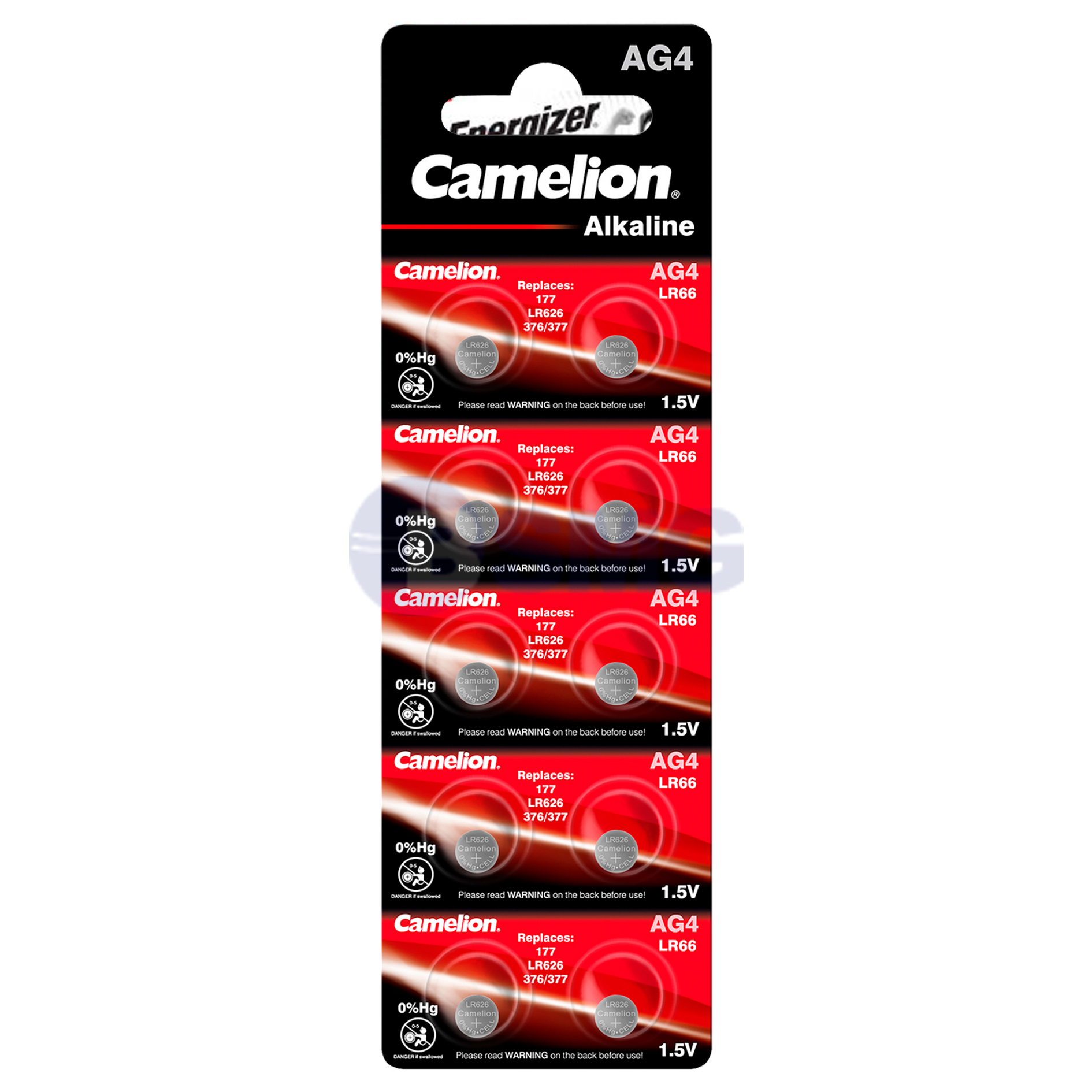 4400 Camelion Alkaline (mercury free) AG4 ელემენტი-ღილაკი, 10ც შეკრა AG4-BP10(0%HG)/1ცალი          023871