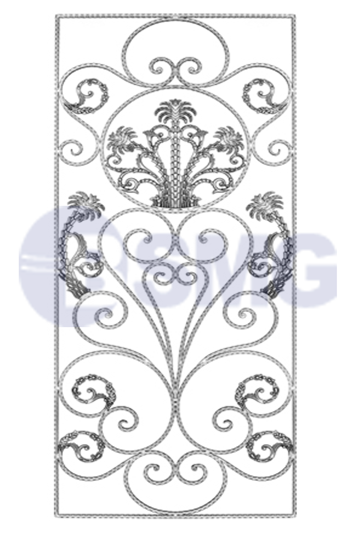 მოაჯირის კონსტრუქცია  8*19,5 სმ  012795