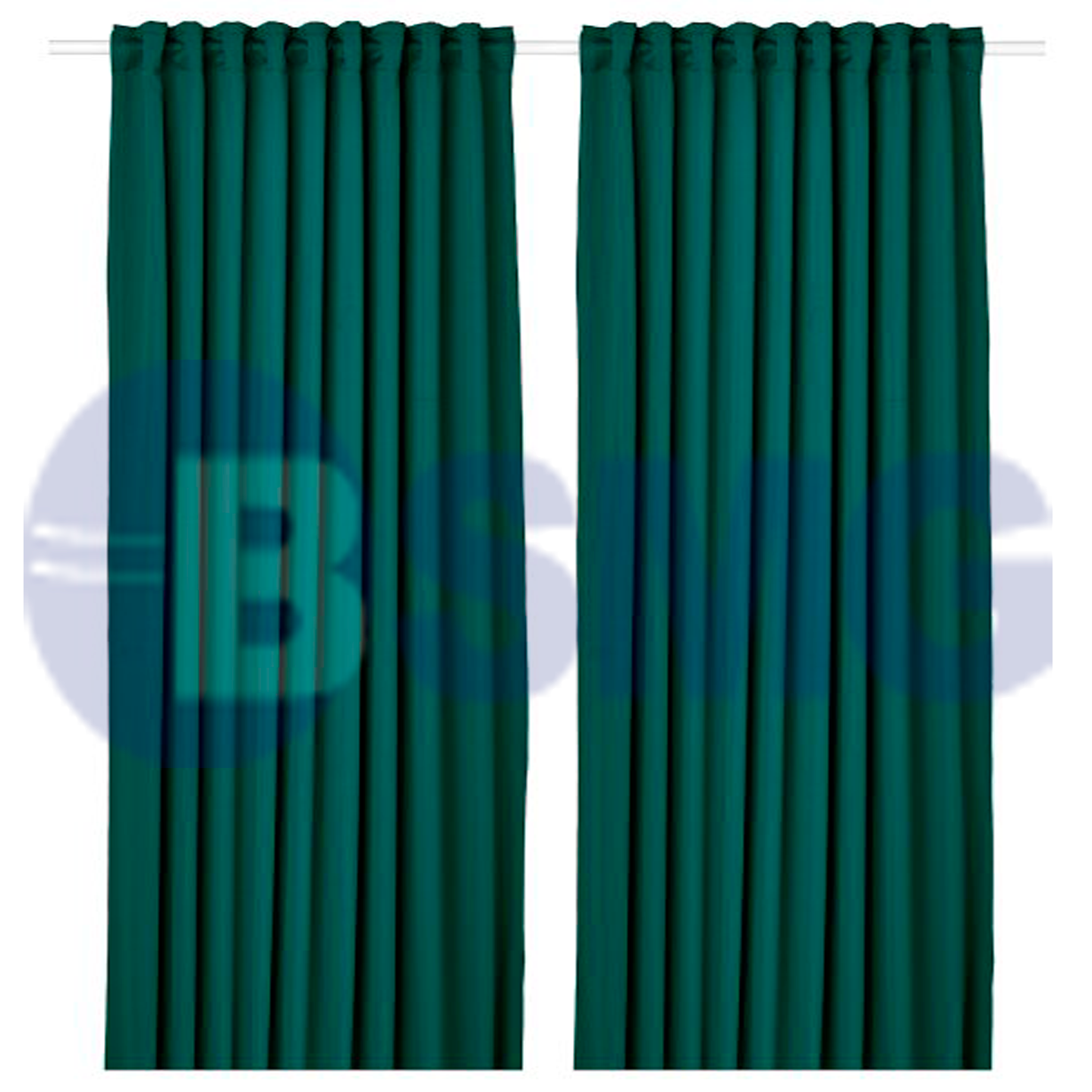 აბაზანის ფარდა რგოლებით 183*200სმ  885   007613