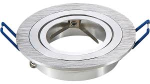 3600 - 1*GU 10 მრგვალი აქსესუარი ნიკელის ფერის  008347