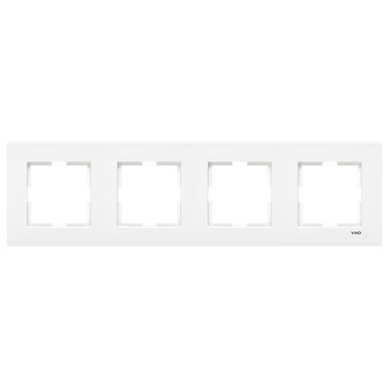 ჩამრთველ-როზეტის კანტი VIKO KARRE 4-ნი თეთრი "ჰორიზონტალური"   004673