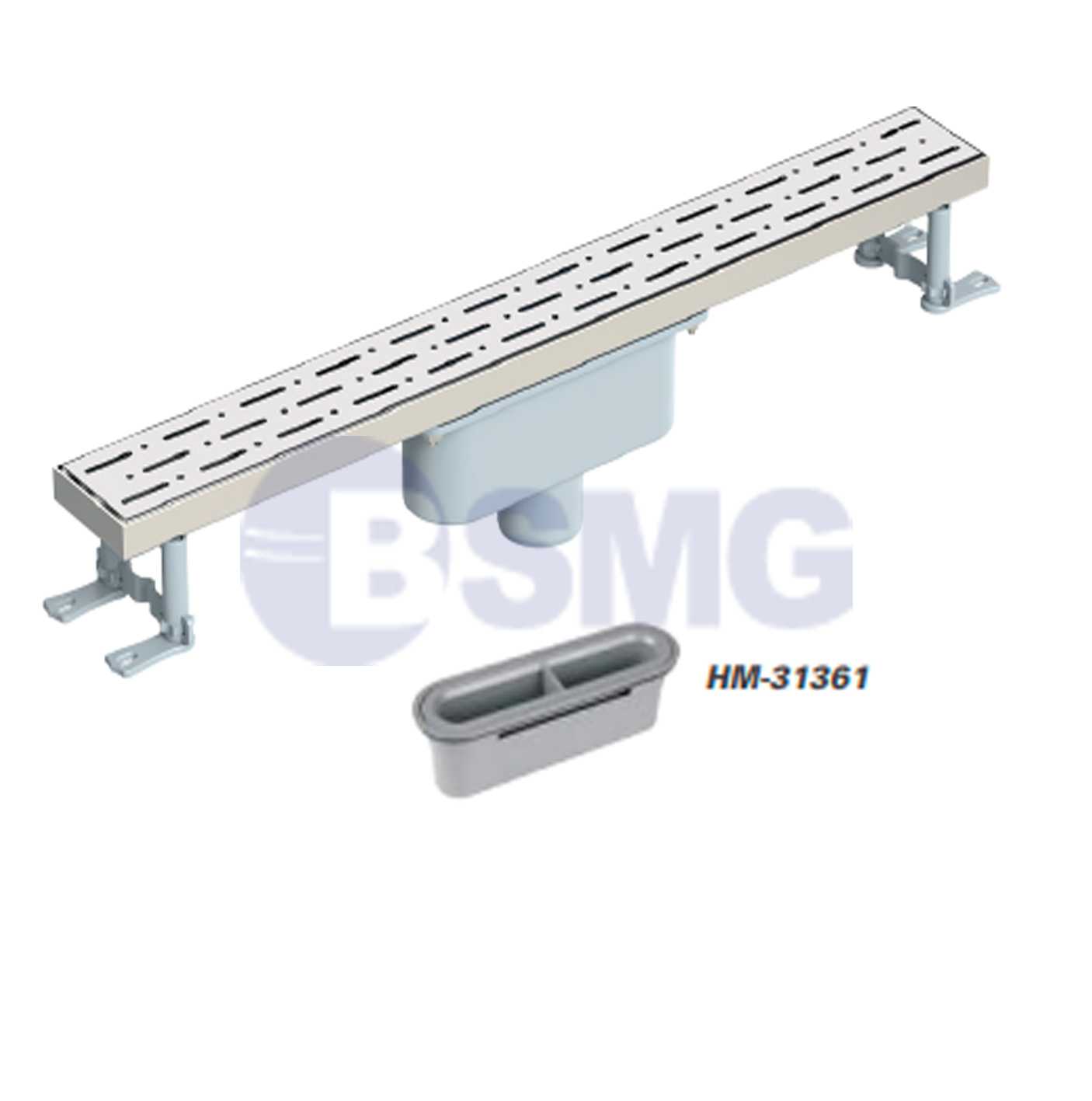 აბაზანის საკანალიზაციო არხი (პირდაპირი გალვანიზირებული) 50  60 CM / KLASİK SERİ LEGAL A.Ç. 50  60 CM	028767