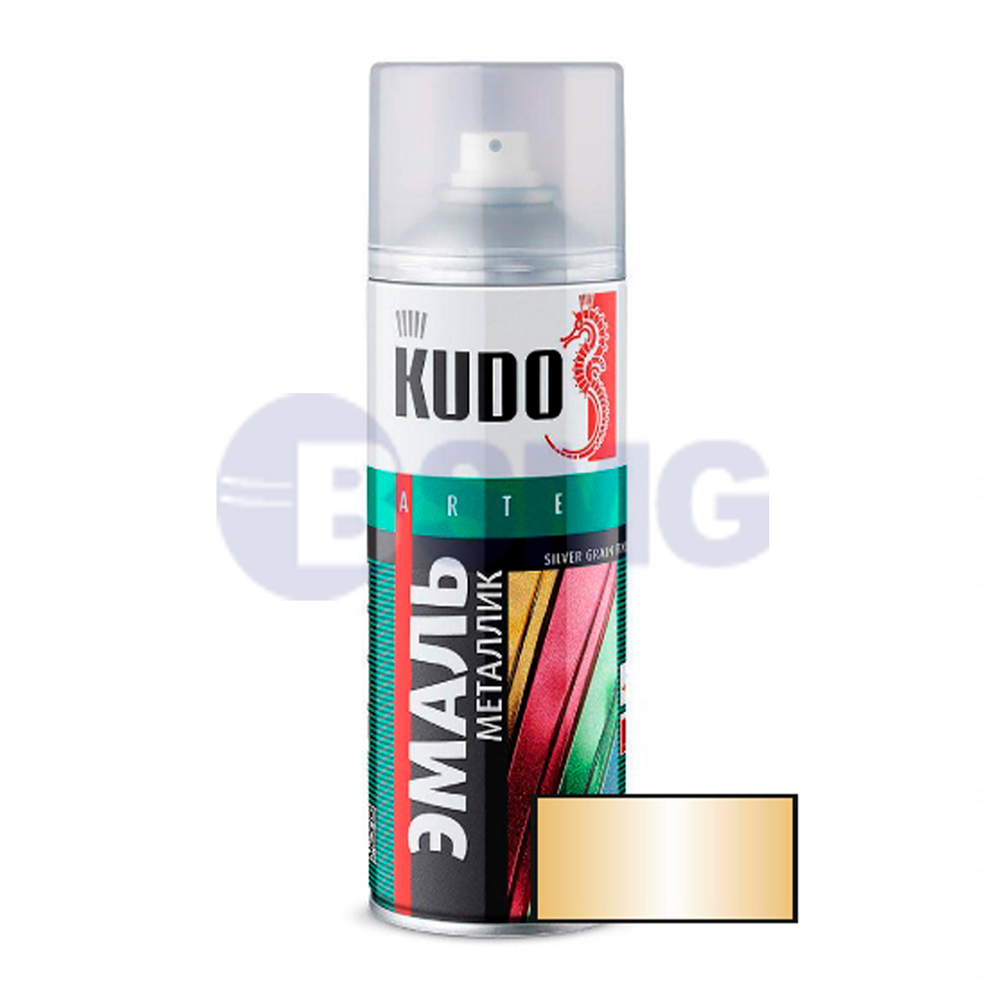 უნივერსალური ემალი მეტალიკი ოქროსფერი, აეროზოლი (520 მლ)KU-1060  025051