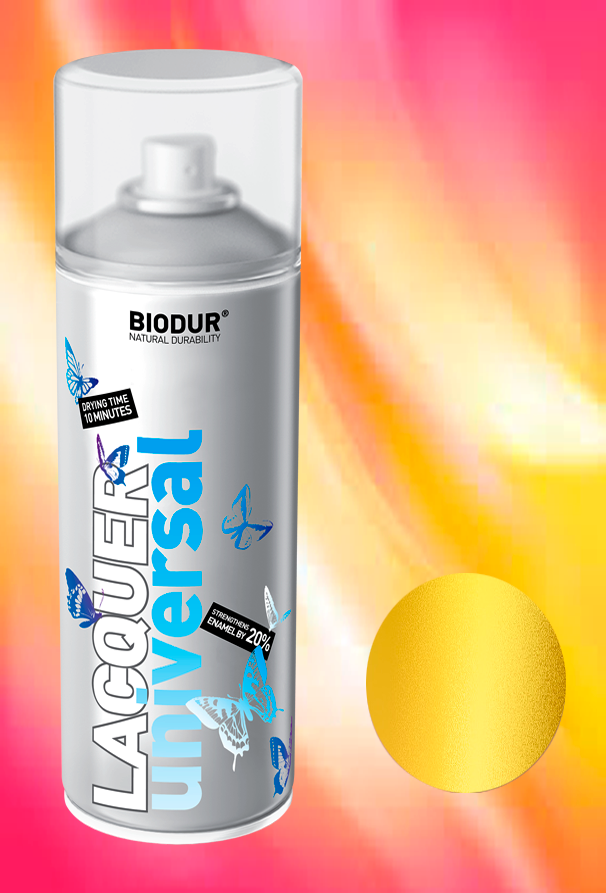 ქრომი ოქროსფერი 400 ml სპრეი BIODUR   013162