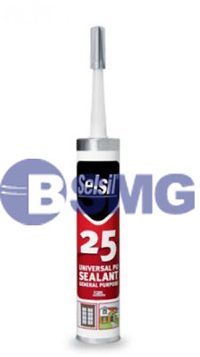 SEL39-4758 წებო სახურავის selsil pu sealant SHA25 300ML black  017155