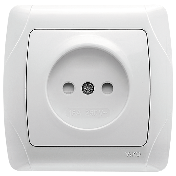 როზეტი VIKO CARMEN "დამცავით" თეთრი   004687