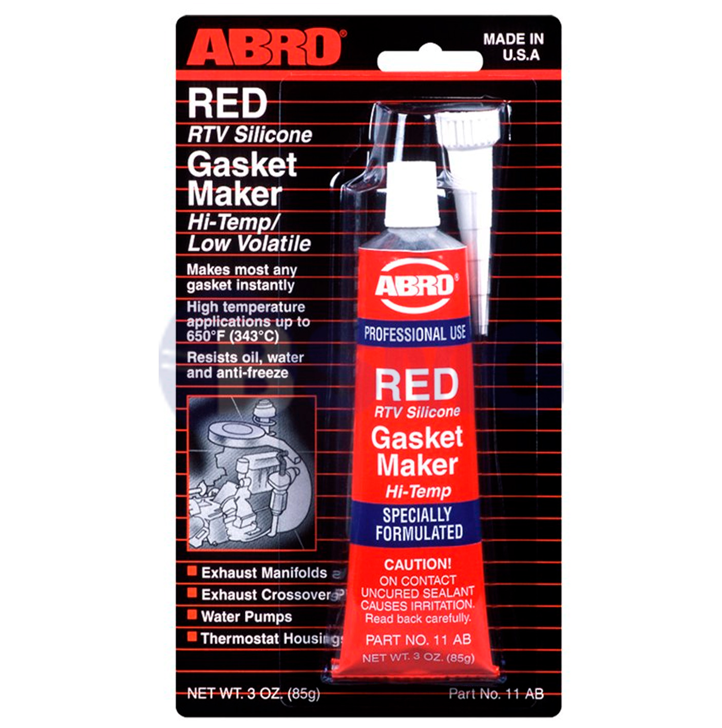 მაღალი ტემპერატურის გერმეტიკი (საავტომობილო) DG 85 gr H600 წითელი   027913