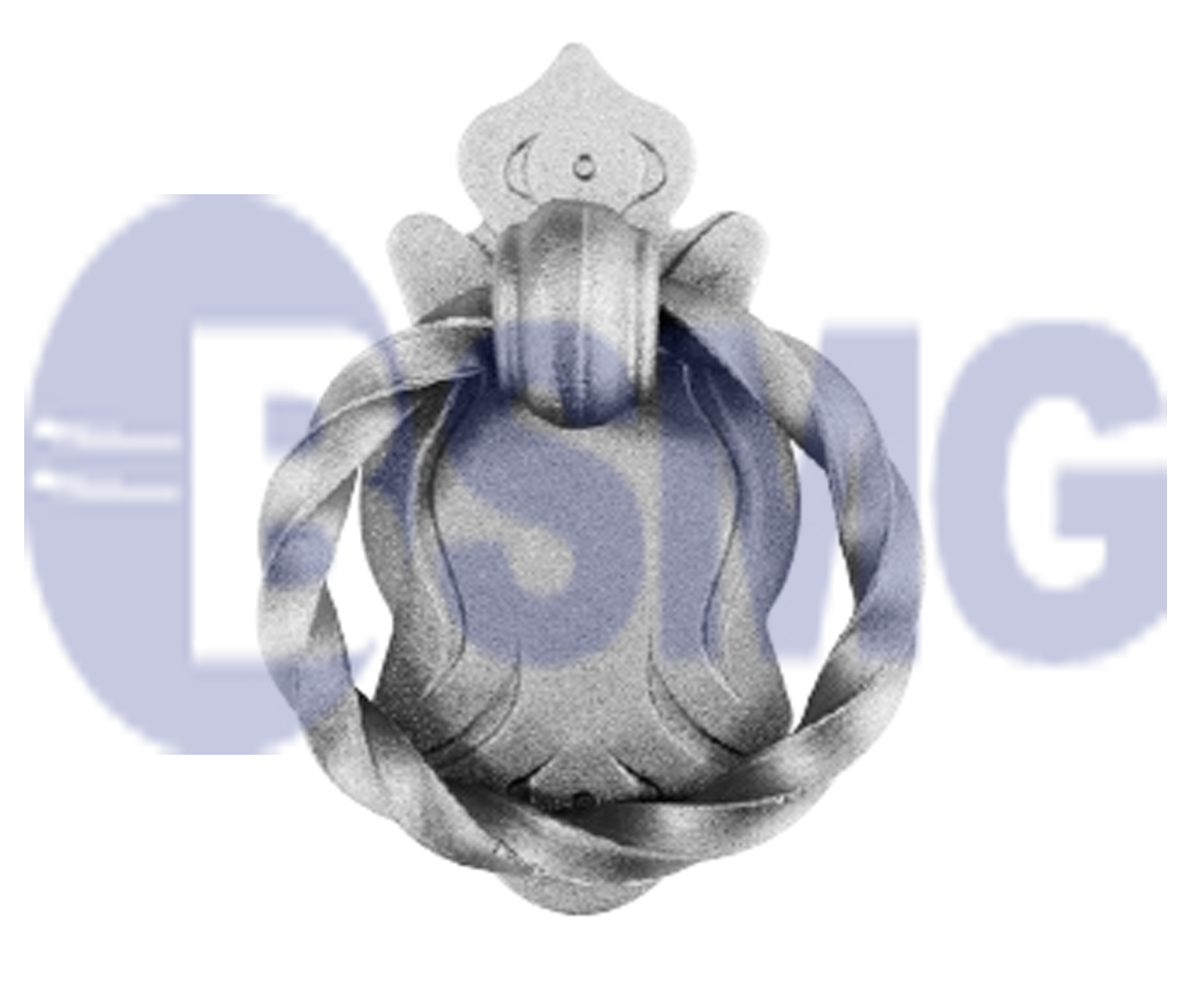 ლითონის კარის სახელური  10*15,7 სმ    010544