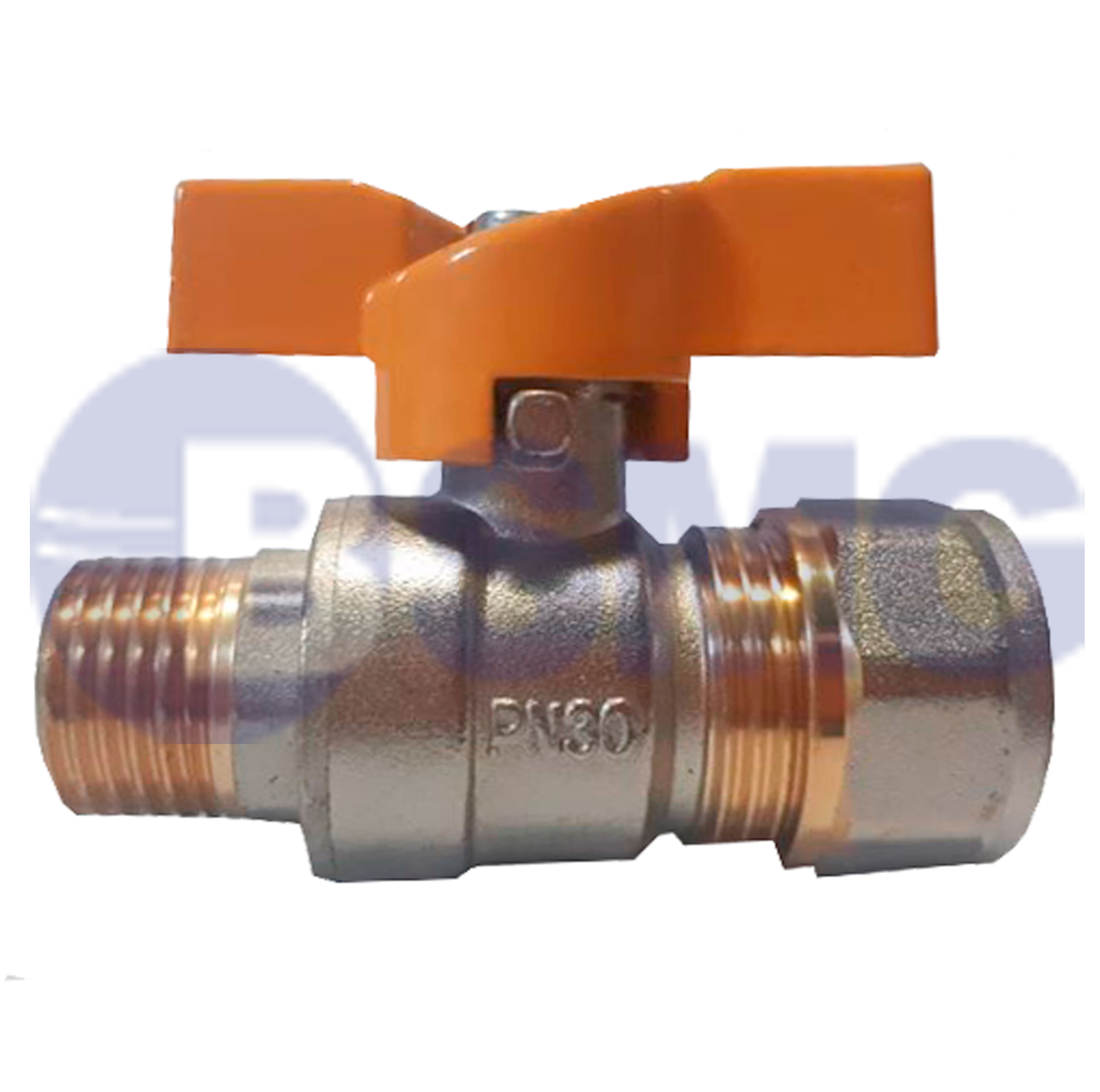 სპილენძის ბურთულა ვინტილი პეპელა 20*1/2 გ/ხ	 017516